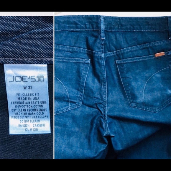 ♻️ Classic Fit Denim 👖 JOE’S JEANS Dark Blue Wash - Picture 4 of 8